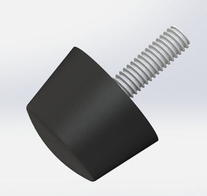 Semi-bullet progressive rubber bump stop