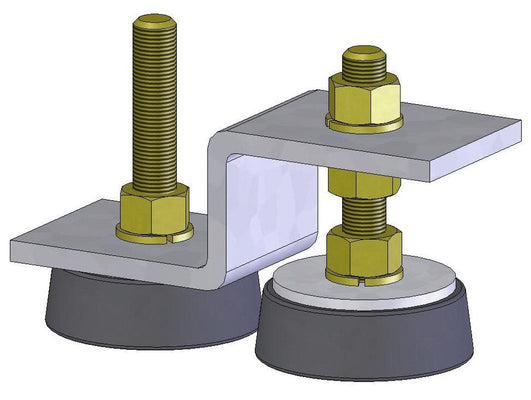 Machine feet rubber isolators vibration absorption