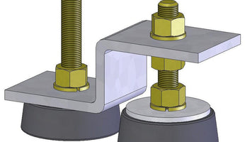 Machine feet rubber isolators vibration absorption