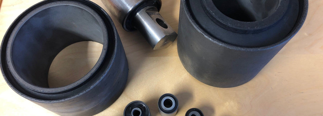 Rubber suspension steering column bushes bonded