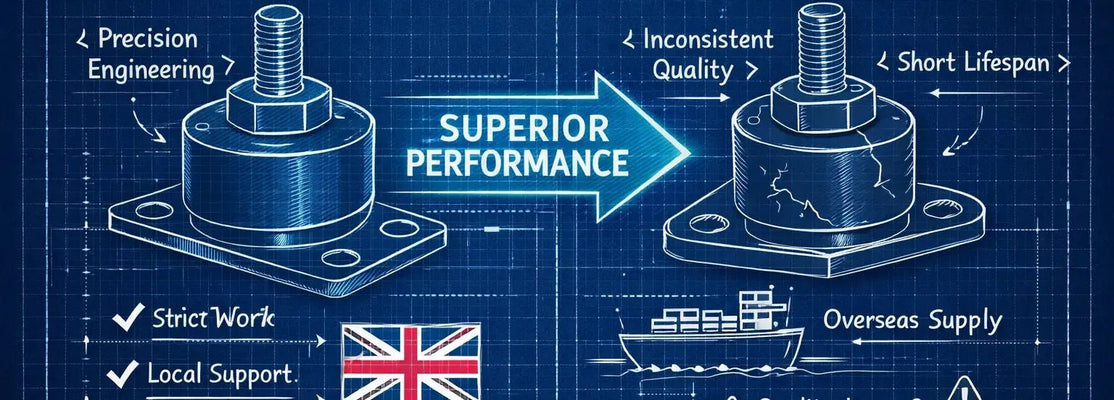 Why should I buy UK manufactured anti vibration mounts instead of imported? - Anti Vibration Methods