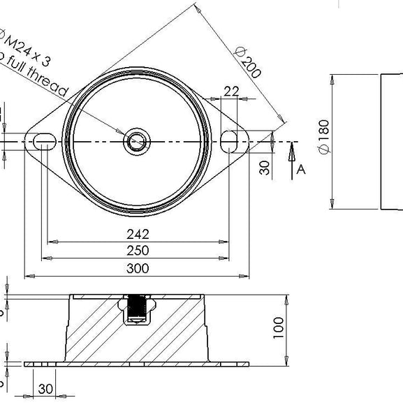 Heavy Duty Anti Vibration Mount Silentblock silentbloc dimensions