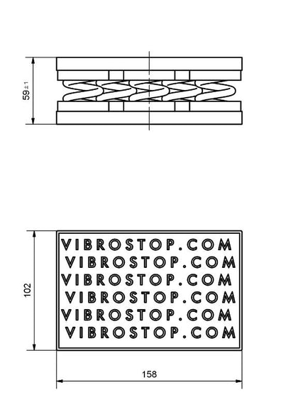 metal Spring machine pad 6hz anti vibration dimensions