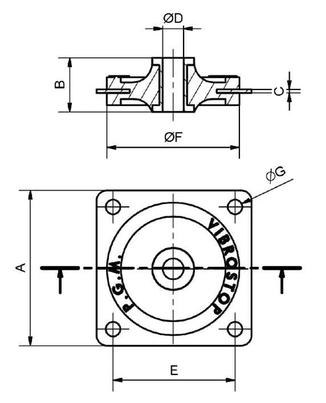 PGM Plate bulkhead mount dimensions