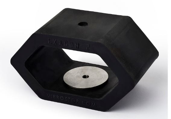 Exagon high deflection rubber mount