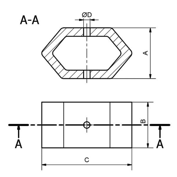 Exagon high deflection rubber mount dimensions