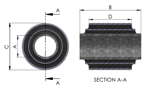 Suspension Bushings - Interleave (Triple) Bonded Bushes