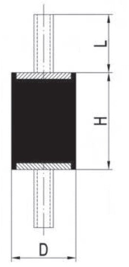 Premium Cylindrical Bobbins - Male-Male Threads