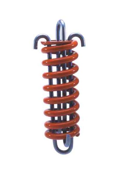 Suspended load anti vibration mount spring