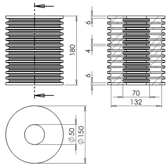 Reinforced rubber spring high deflection anti vibration shock laminated rubber spring dimensions