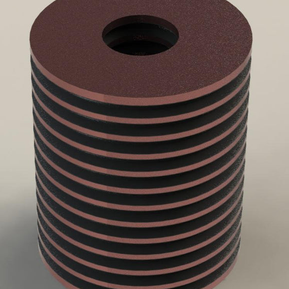 Reinforced rubber spring high deflection anti vibration shock laminated rubber spring