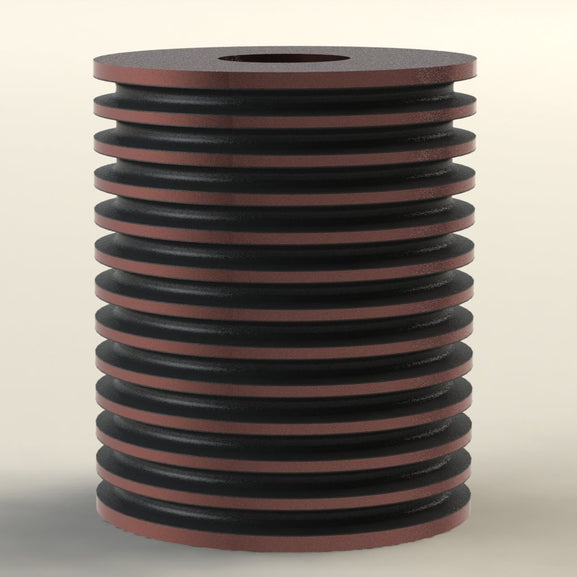 Reinforced rubber spring high deflection anti vibration shock laminated rubber spring