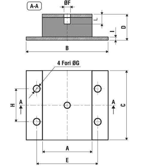 Flexobloc Pedestal Mount - Large (10 - 90 kN)