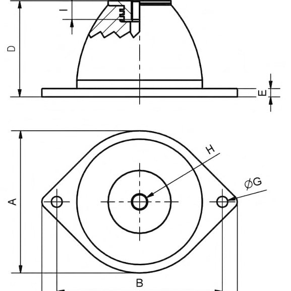 Anti Shock and Vibration Mounts Silentblocks Silentbloc dimensions