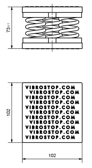 metal Spring pad 4hz anti vibration dimensions