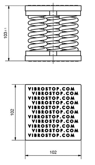 metal Spring machine pad 3hz anti vibration dimensions