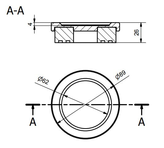 Vibration Absorbing Piano Feet