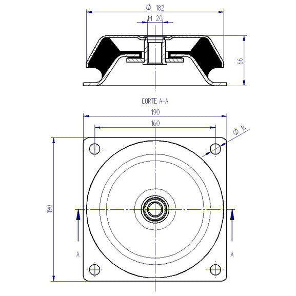 Failsafe Shear Cap Mounts (2,100 Kg)