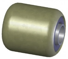 Suspension bush peened curved ends