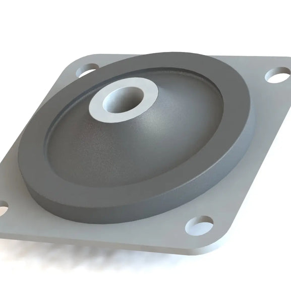 Plate Bulkhead Mounts for vibration and shock absorption