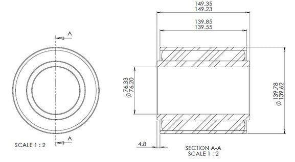 SL-DE-32502-04 - Rail Bush (Bushing)