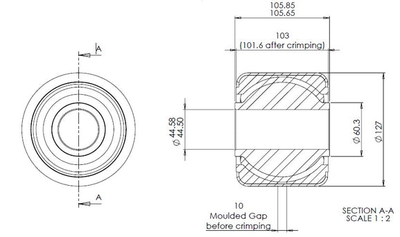 SL-DE-32509-01-03 - Spherical Bearing Rail Bush (Bushing)