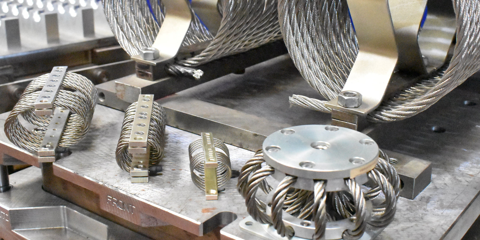 Not just rubber.  Wire-Rope and Spring Isolators are highly effective with vibration & shock.